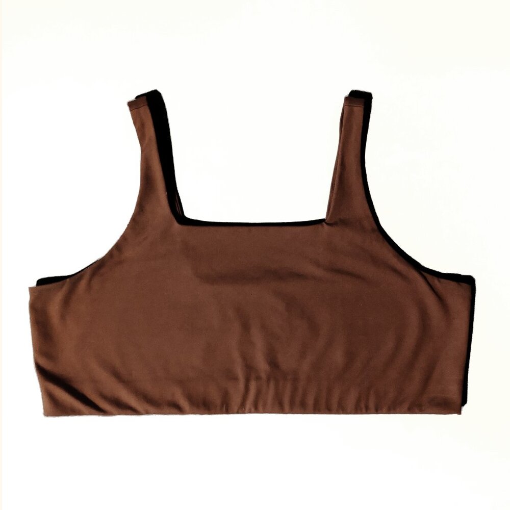 Girlfriend Collective Tommy Cropped Sports Bra (Size 4X)